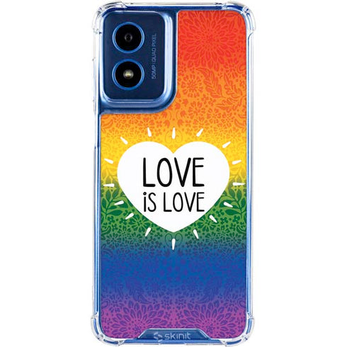 Love Is Love Rainbow Moto G 5G (2024) Clear Case